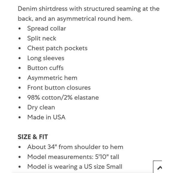 🔥Le Jean Eliza Brown Denim Asymmetrical Hem Shirtdress - Picture 16 of 16